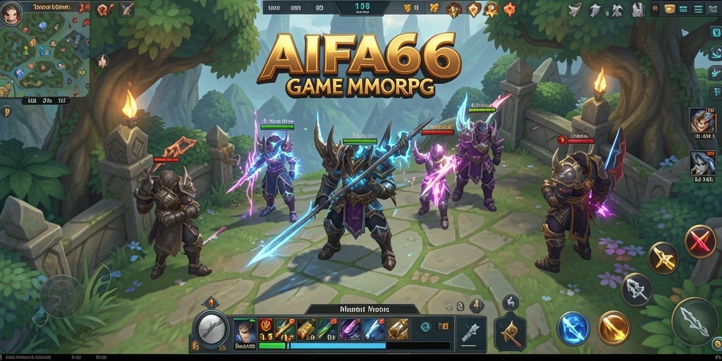Tampilan gameplay AIFA66 yang menakjubkan di dunia MMORPG.