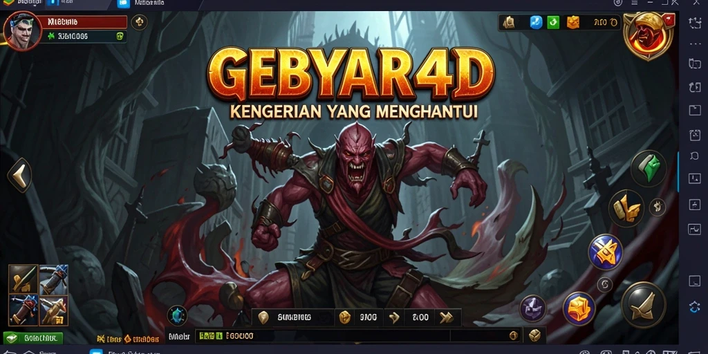 Tampilan gameplay menyeramkan dari GEBYAR4D yang penuh ketegangan.