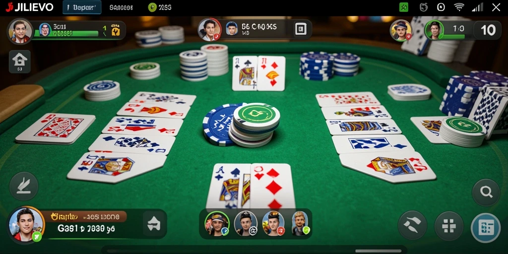 Screenshot gameplay seru dalam permainan Gaple JILIEVO.
