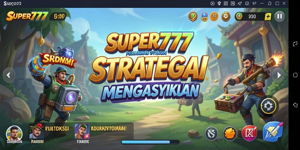 Tampilan permainan STRATEGI yang mendebarkan dari SUPER777.