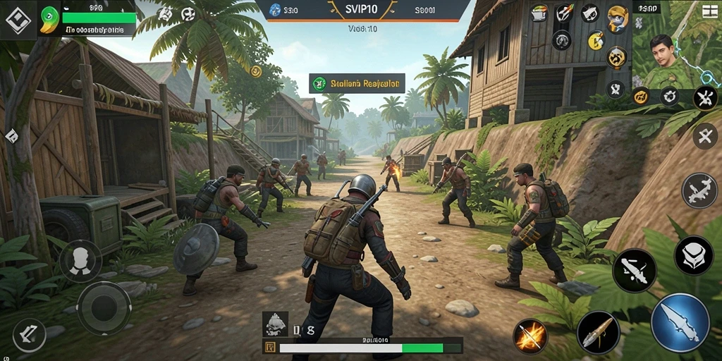 Tampilan gameplay SVIP10 yang menarik dalam simulasi bisnis.
