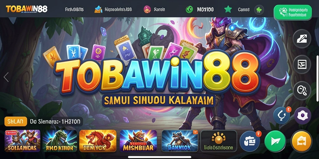 Tangkapan layar TOBAWIN88 menampilkan gameplay yang mendebarkan dan interaksi pengguna.