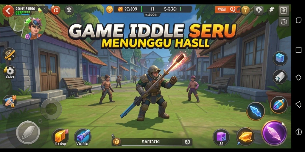 Tampilan gameplay V21 yang menarik dengan elemen Idle yang seru.